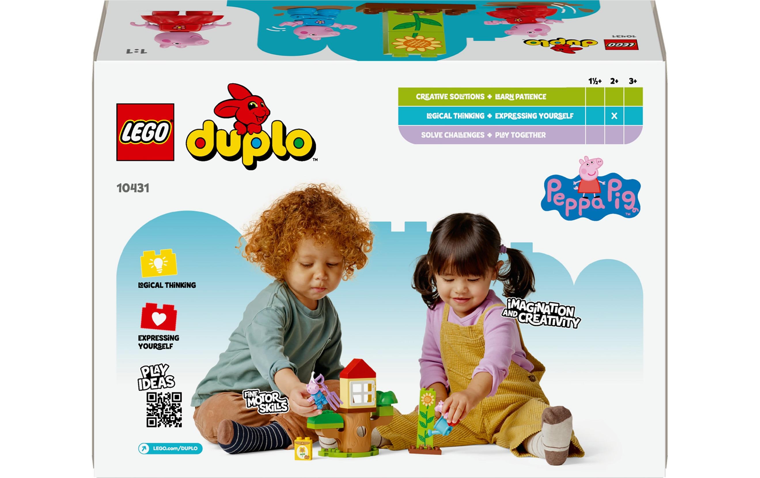 DUPLO® Peppas Garten mit Baumhaus 10431Lehrreiches Spielzeug zum Bauen und Umbauen