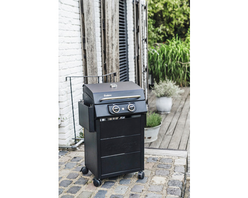 Enders 2,6 kW elektrische grill, zwart, inclusief zijplateau, dekselthermometer, vetopvangbak, grillrooster, netsnoer en warmhoudrek.