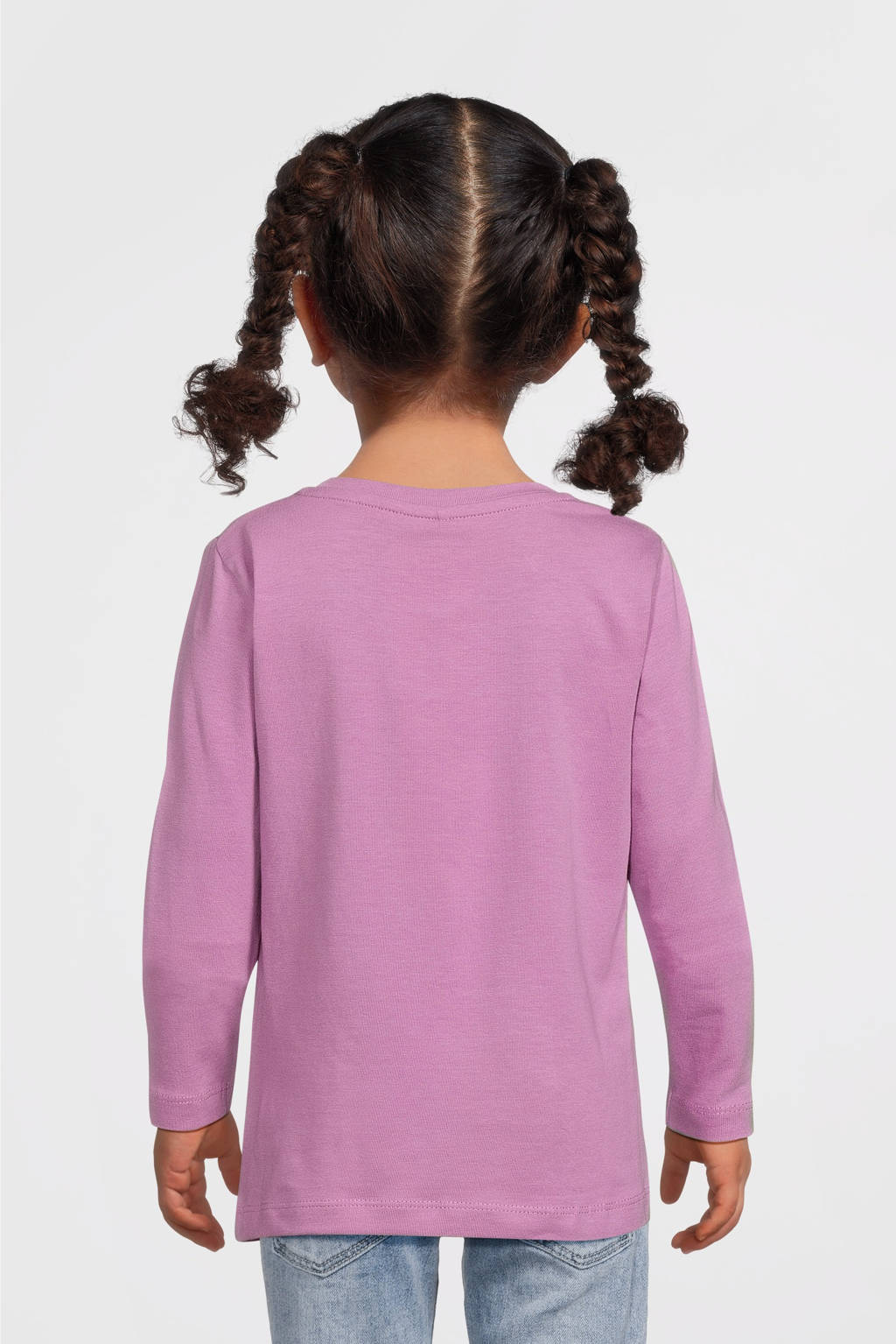 NAME IT longsleeve NMFPOLANA met printopdruk roze