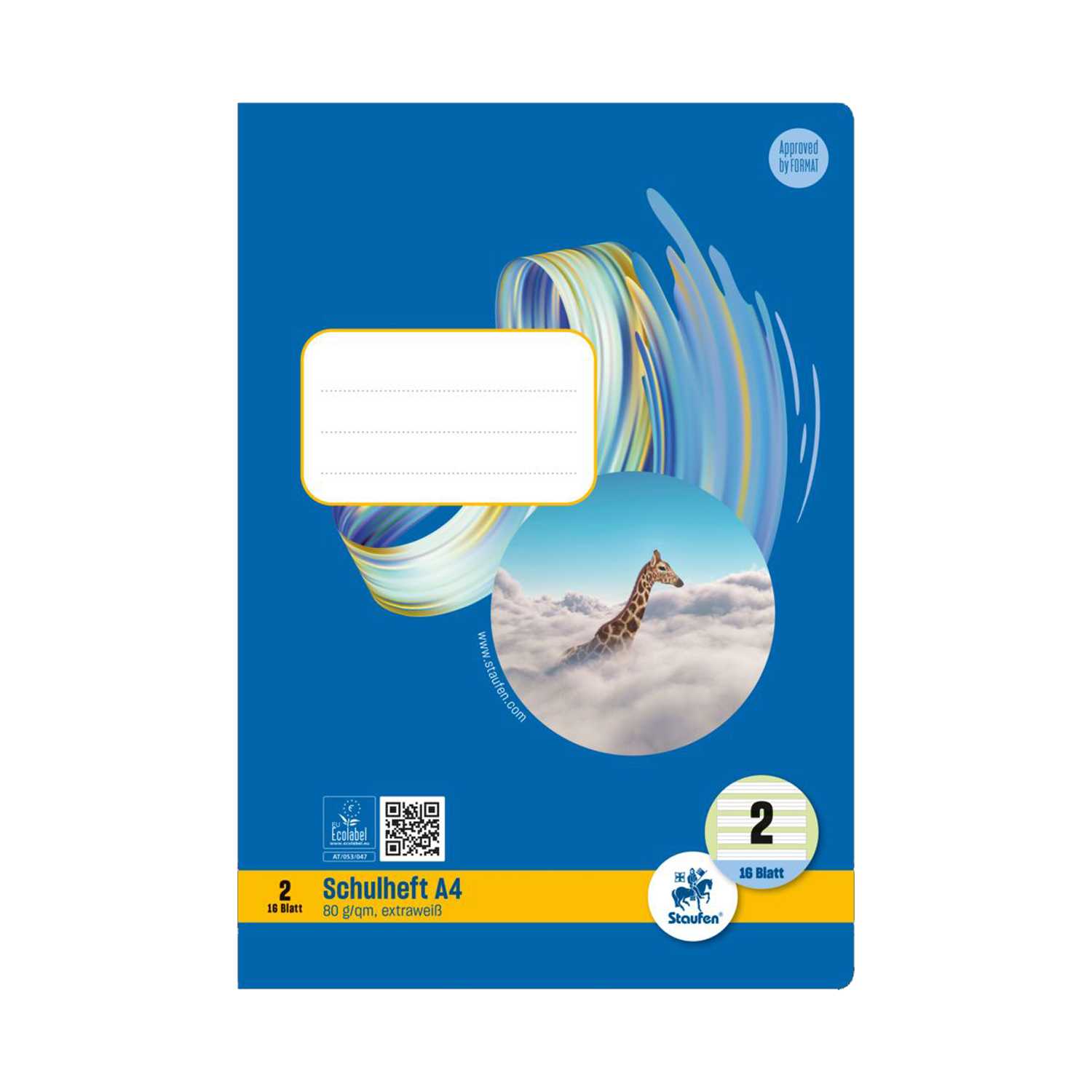 Heft A4 Lineatur 2 16 Blatt
