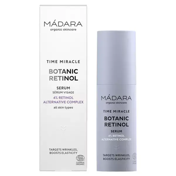 MÁDARA Time Miracle Sérum Orgânico de Retinol Botânico 30ml