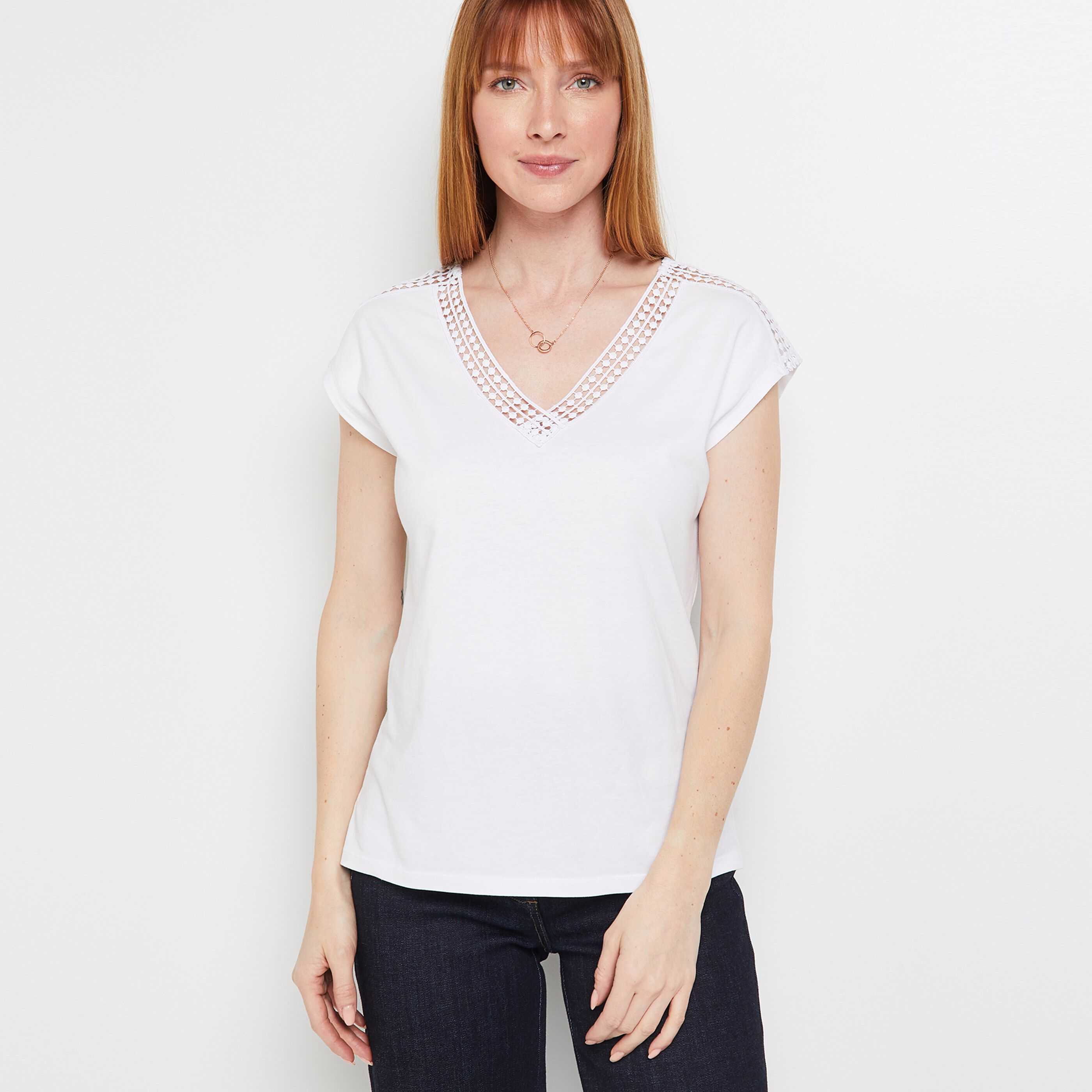 Tshirt uni femme - BLANC