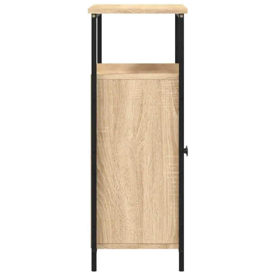vidaXL - Dressoir met 1 plank 2 deuren - Sonoma eiken - Hout -70x30x80 cm
