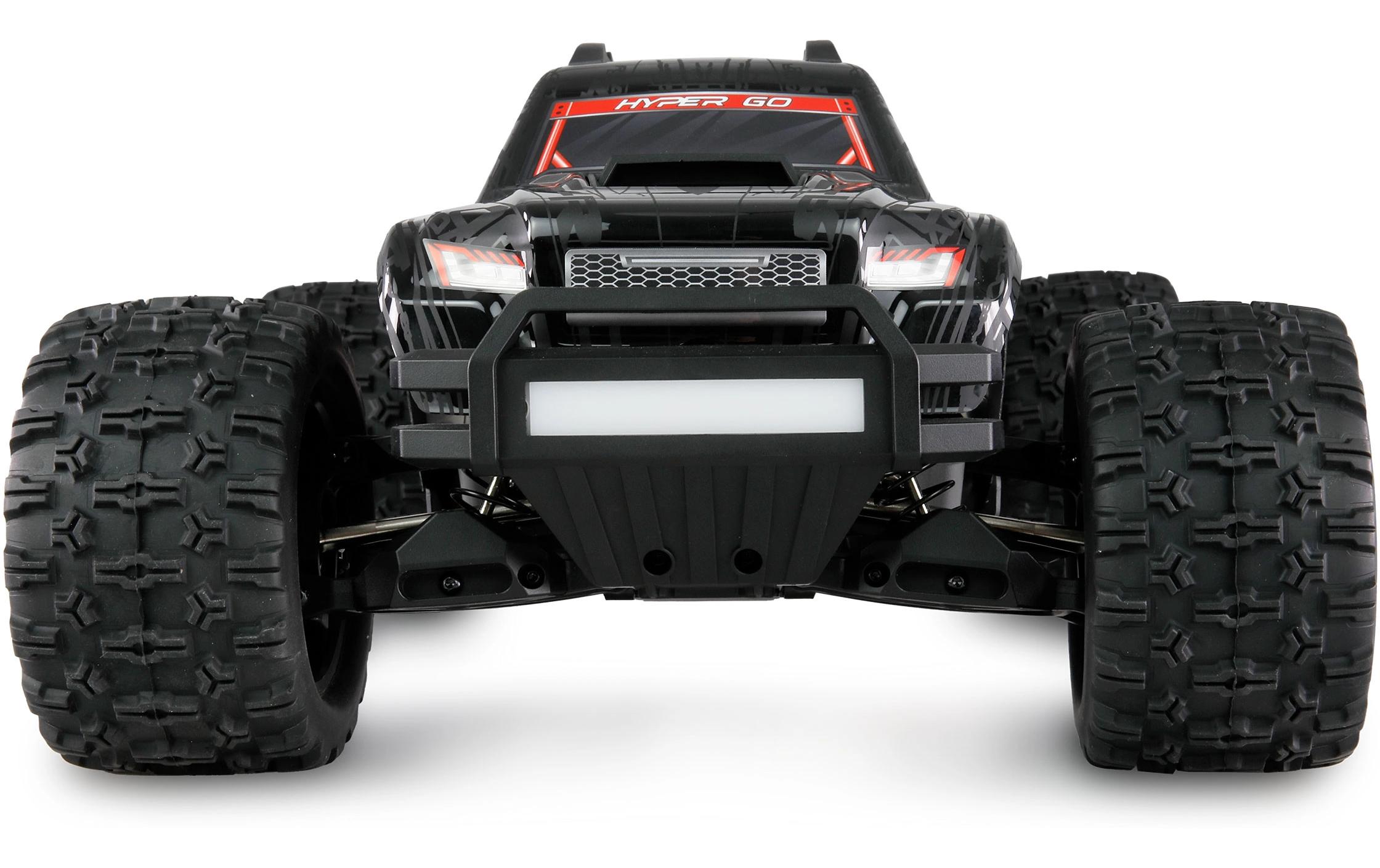 Monster Truck Hyper Go MTX10 1:10, ARTR, Schwarz<br>Off-Road RC-Modellauto mit leistungsstarken, überdimensionierten und einstellbaren Öldruckstossdämpfern für volle Kontrolle im harten Off-Road-Einsatz