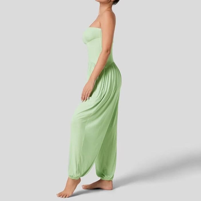 Hotarium - Strapless effen harem jumpsuit