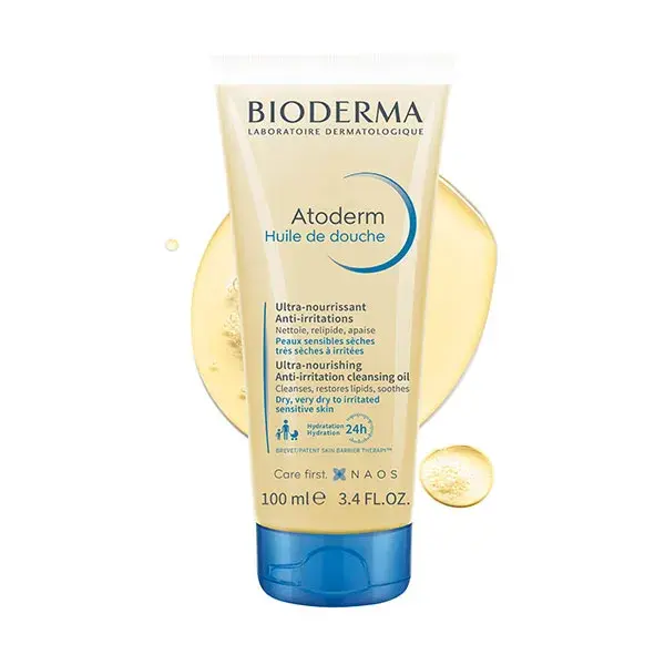 Bioderma Atoderm Huile Lavante Hydratante Peaux Sèches à Atopiques 100ml