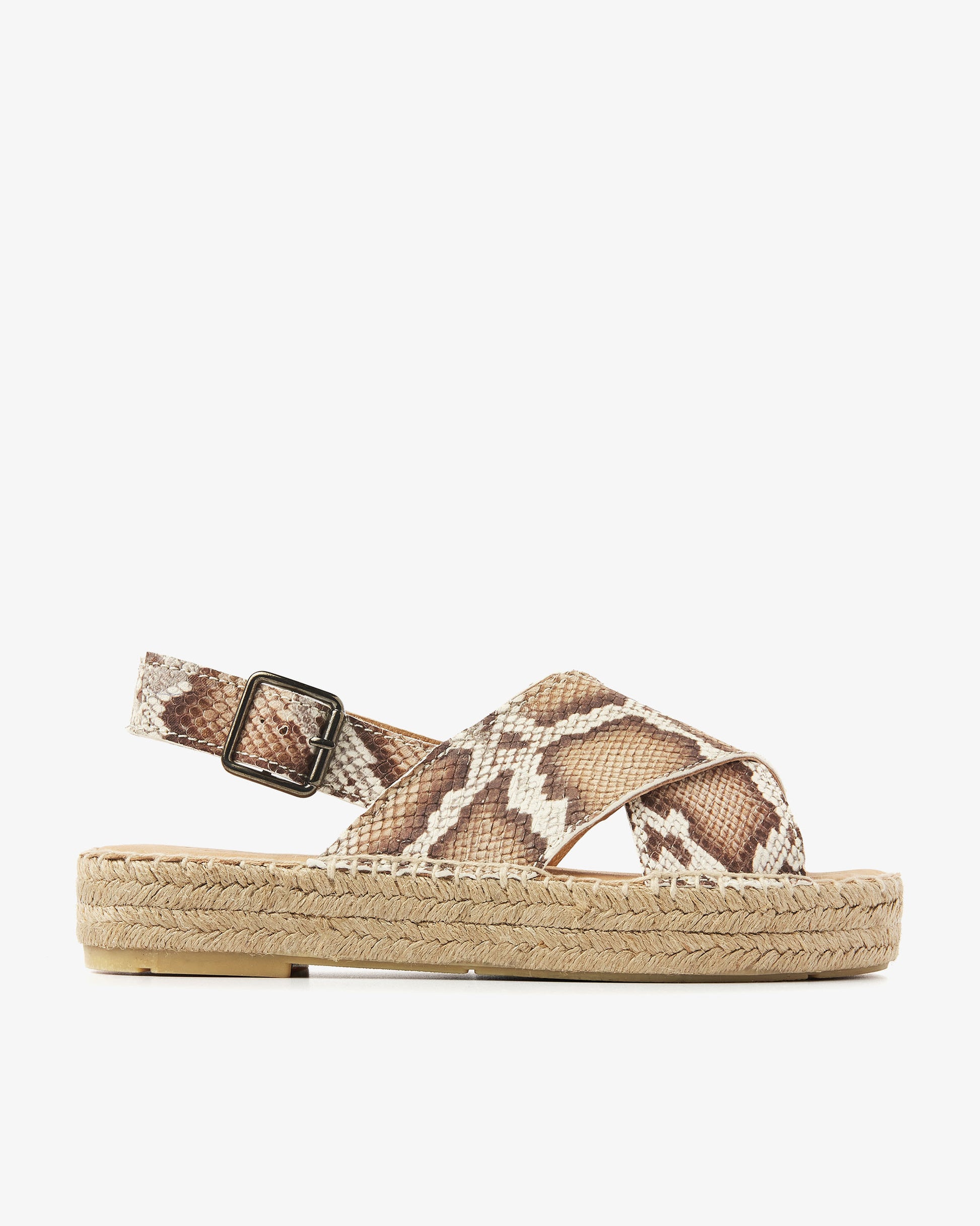 VIA VAI slangenprint espadrilles Mondi Isabella