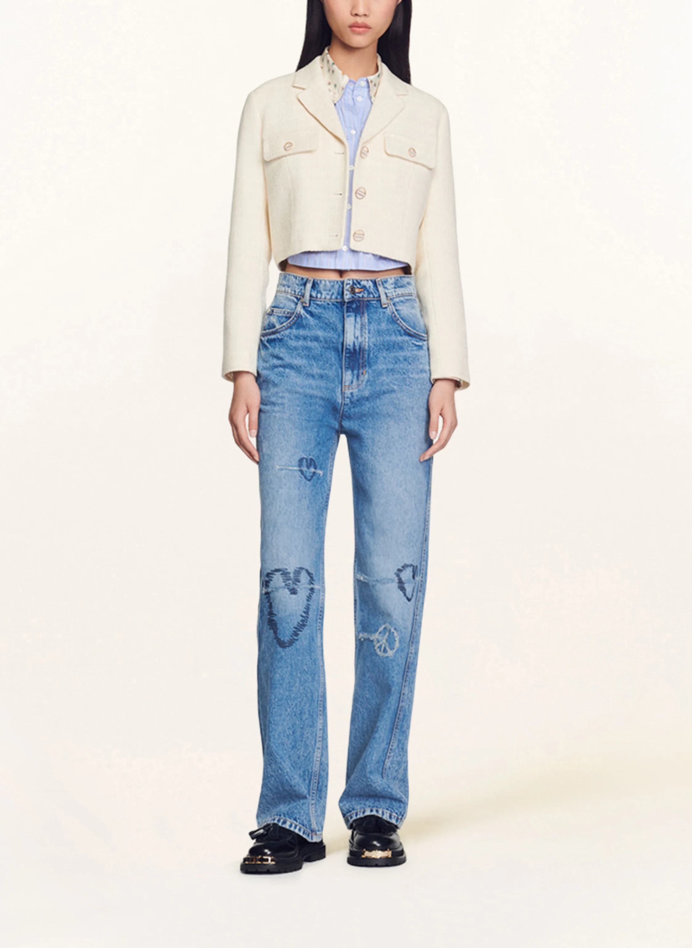 SANDRO Cropped-Blazer