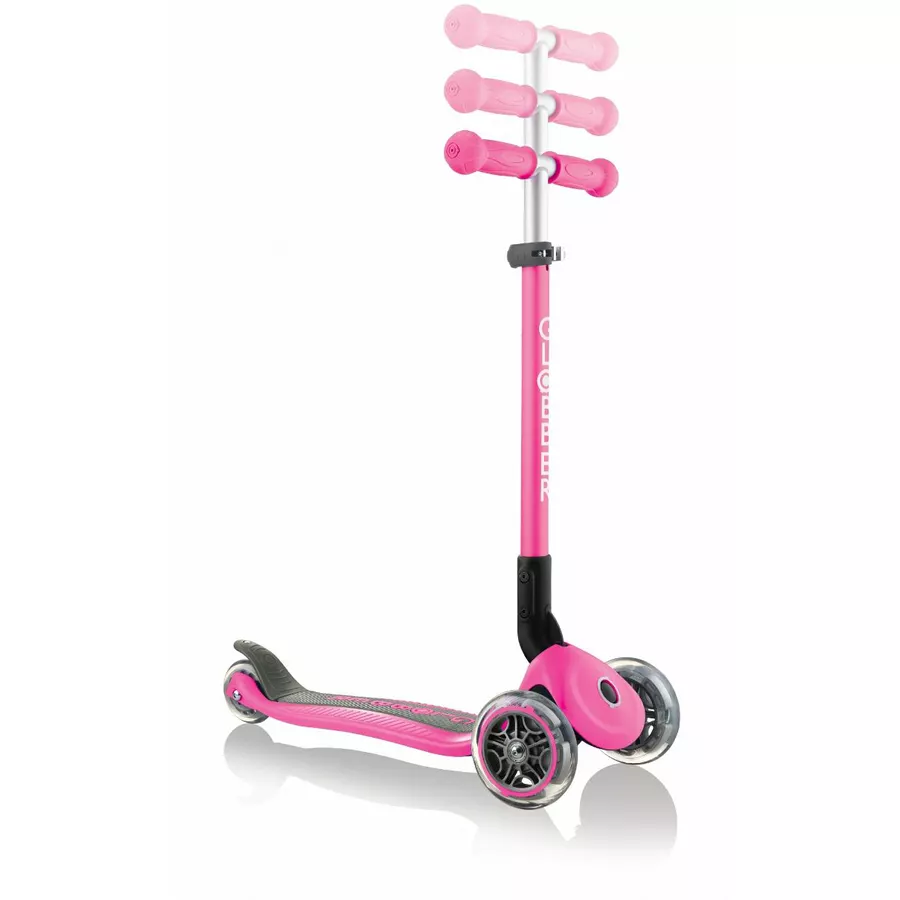 Globber Scooter Primo Foldable mit Leuchtrollen, pink