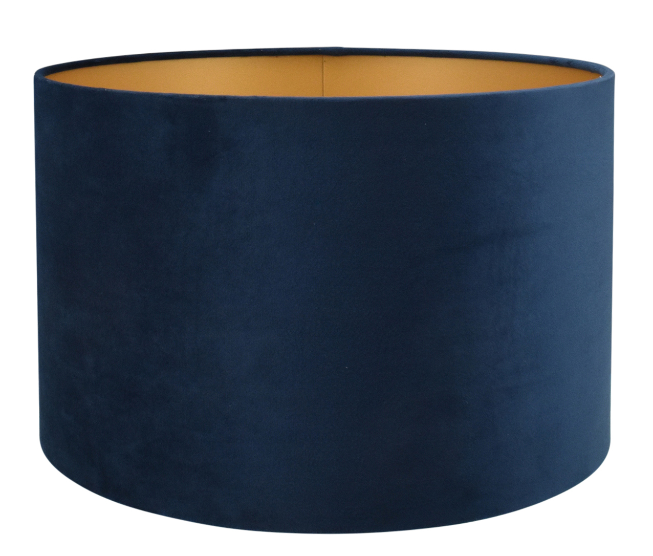 Lampenkap Alice blauw op goud 35x35x22cm