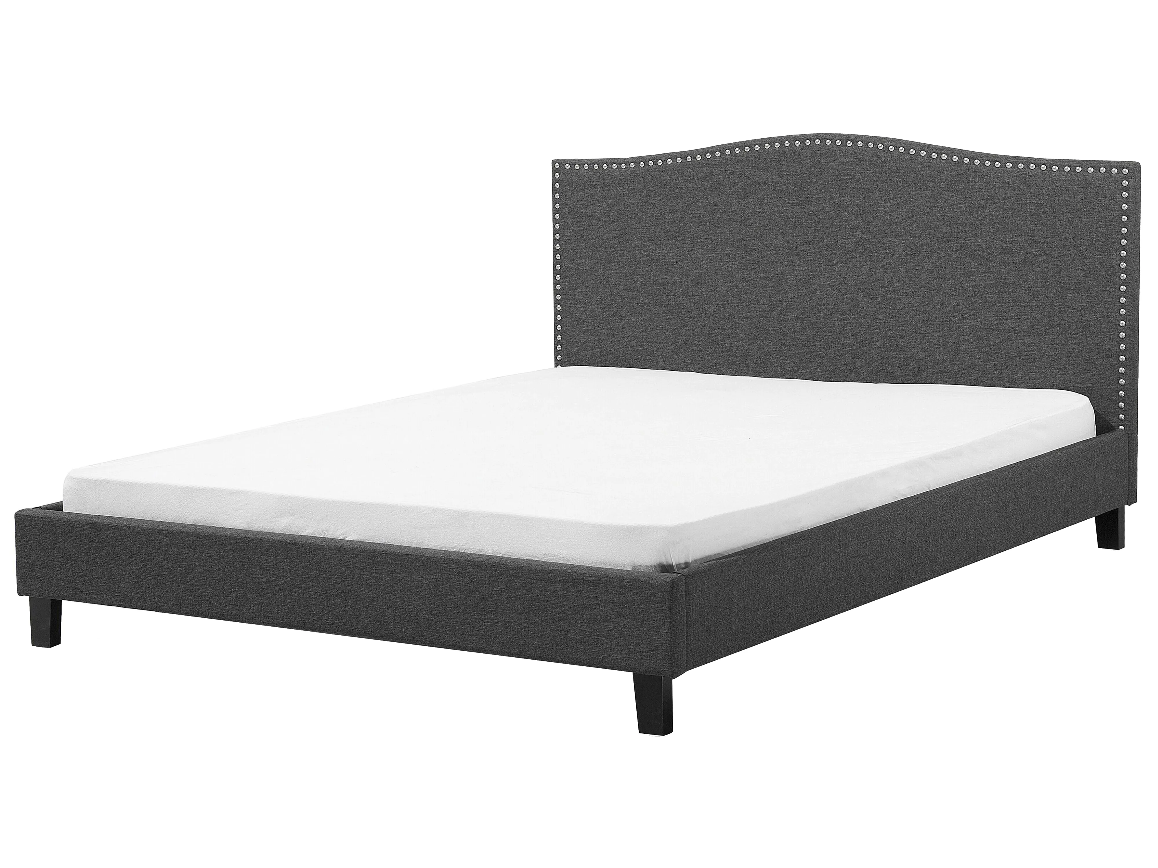 Bed Stof MONTPELLIER 180 x 200 cm Donkergrijs
