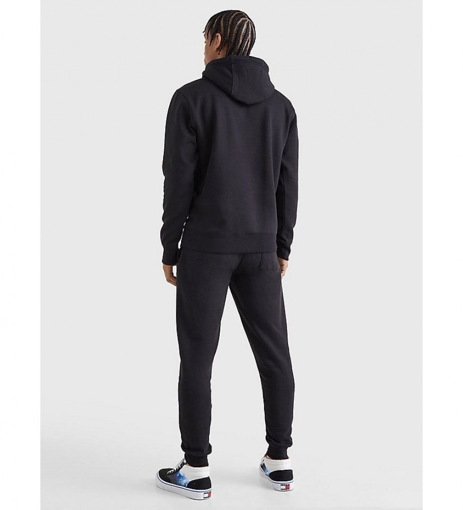 Moletom com capuz Tommy Jeans TJM Regular Fleece, preto
