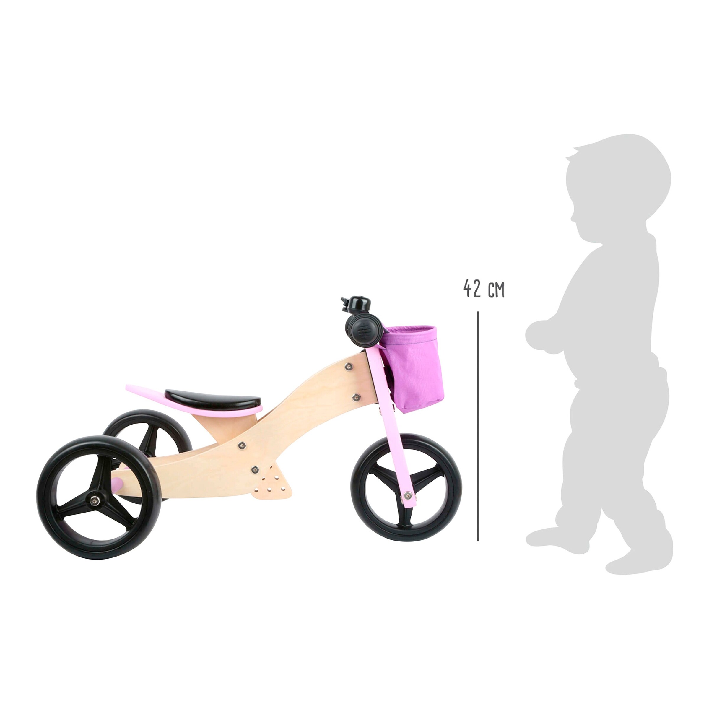 small foot Laufrad-Trike 2in1 flieder