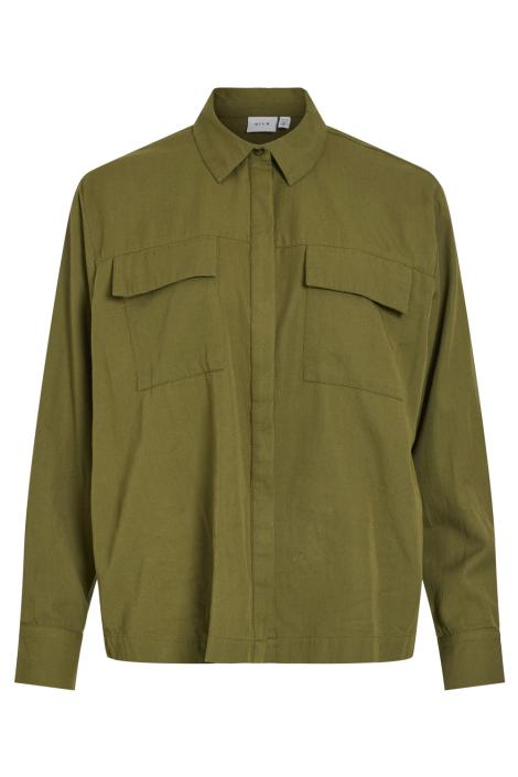 Vila groene dames blouse