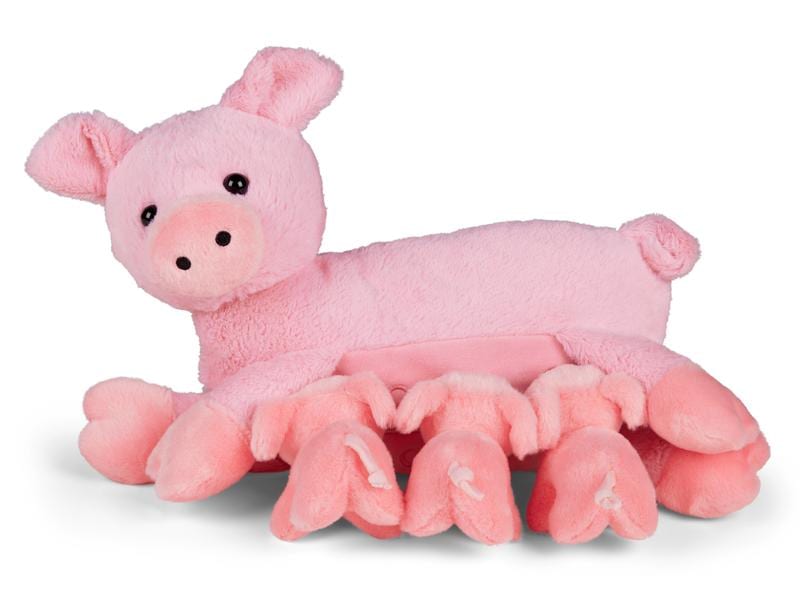 Mamanimals Kuscheltier Mama Schwein & Babys 25 cm Schweinemama mit 3 kleinen Babys