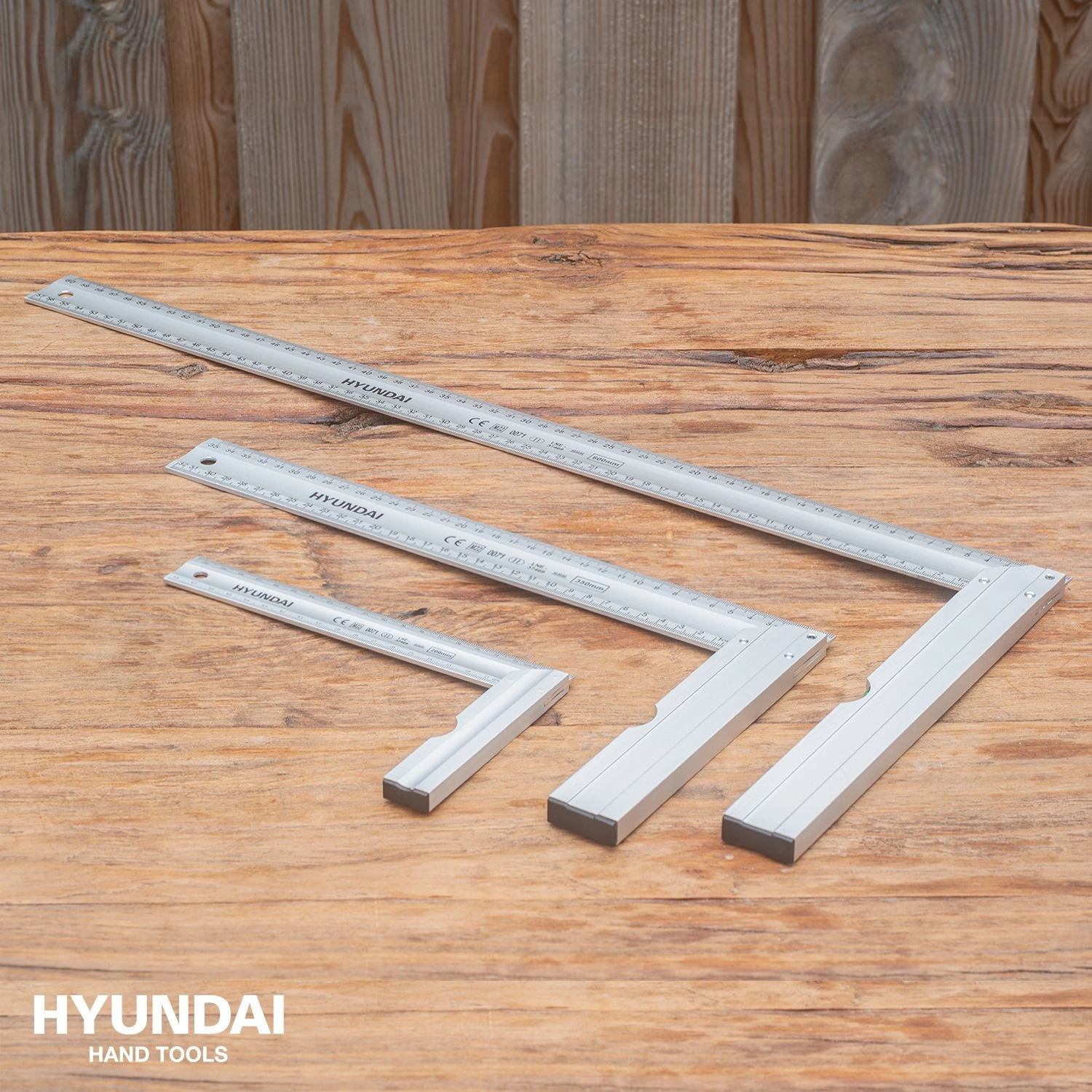 Hyundai 59300 Liniaalset - 3-delig - 200/350/600mm