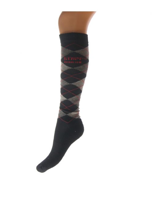 Stapp Horse Kniekous Horse Ruit Lurex Zwart - Ruiterkleding