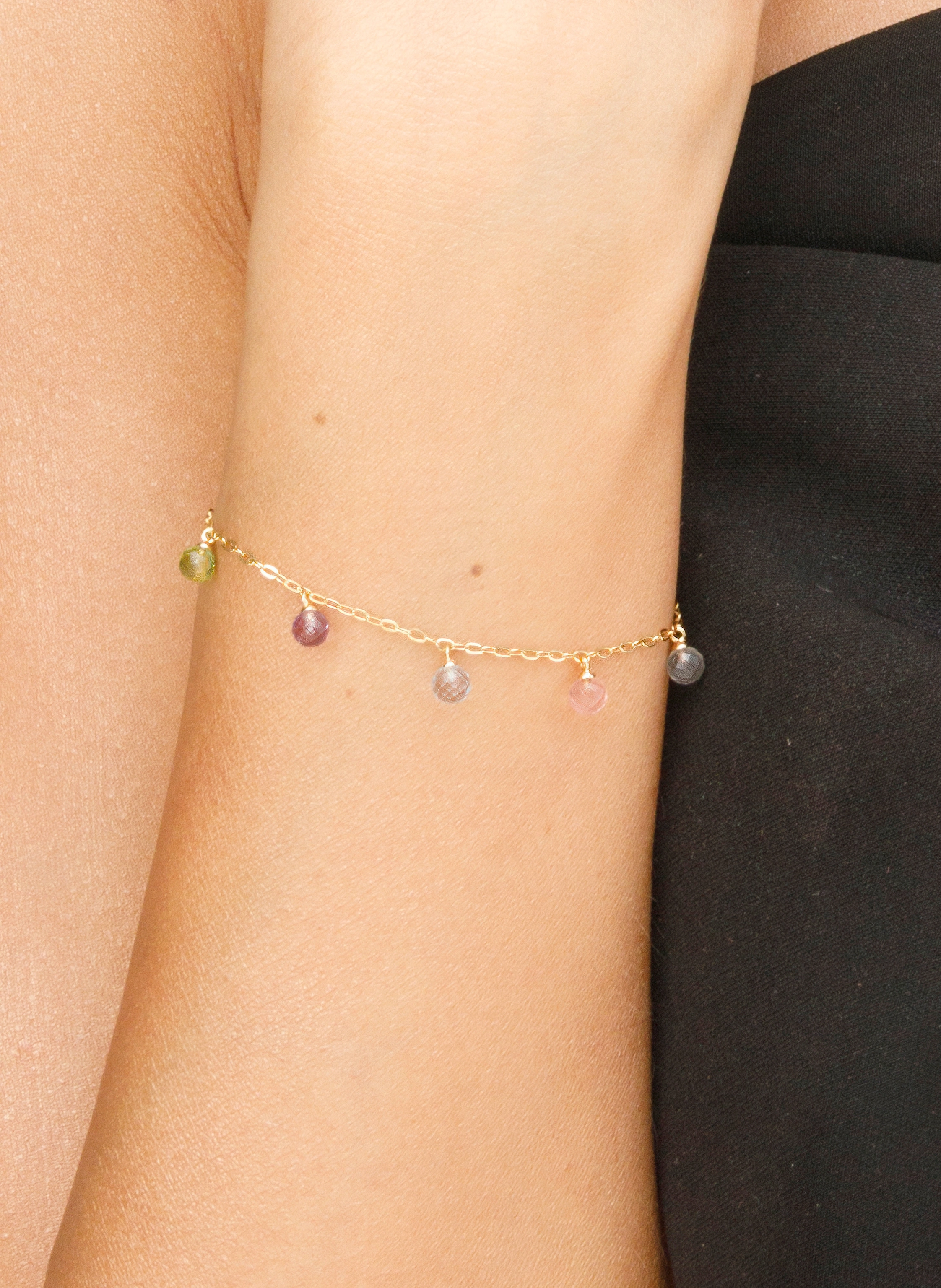 Leaf Armband SWEET GEMS aus14 Karat Gelbgold
