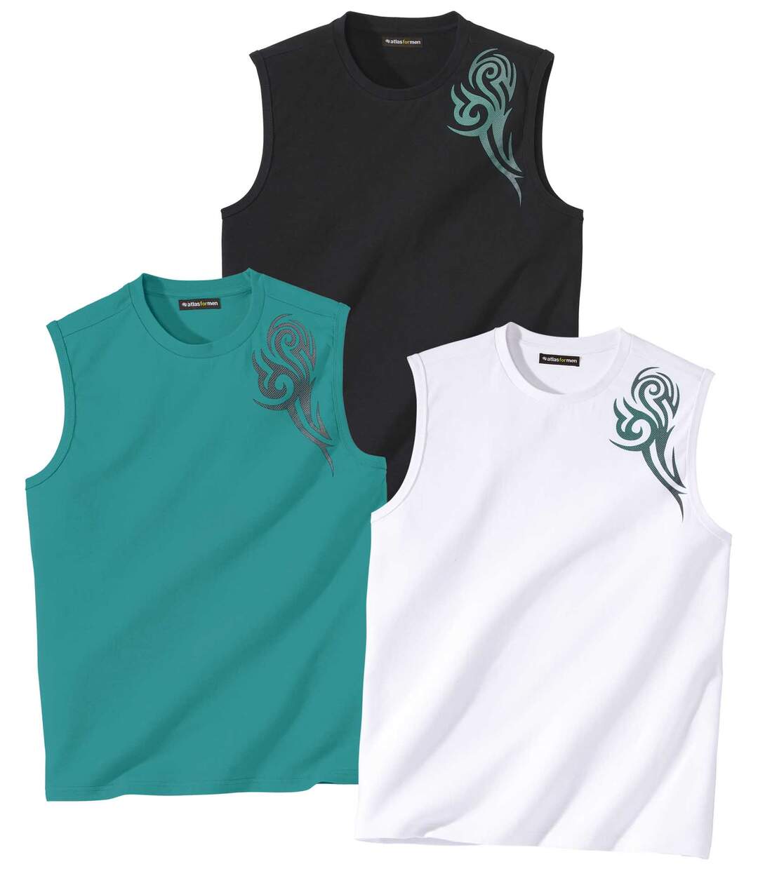 Lot de 3 Tee-Shirts Sans Manches Tahiti