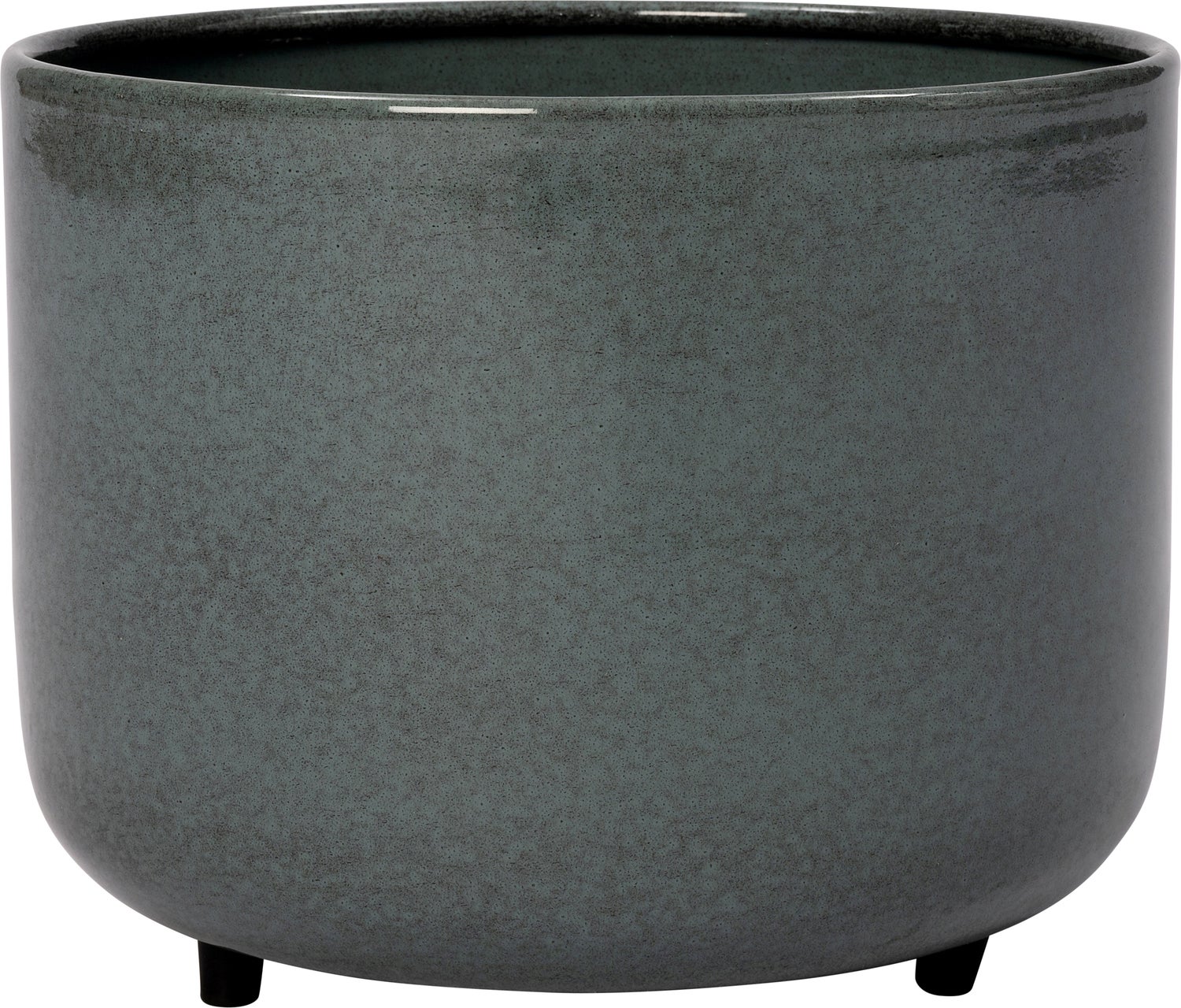 Intratuin bloempot op poten Molten grijs D 21 H 17 cm