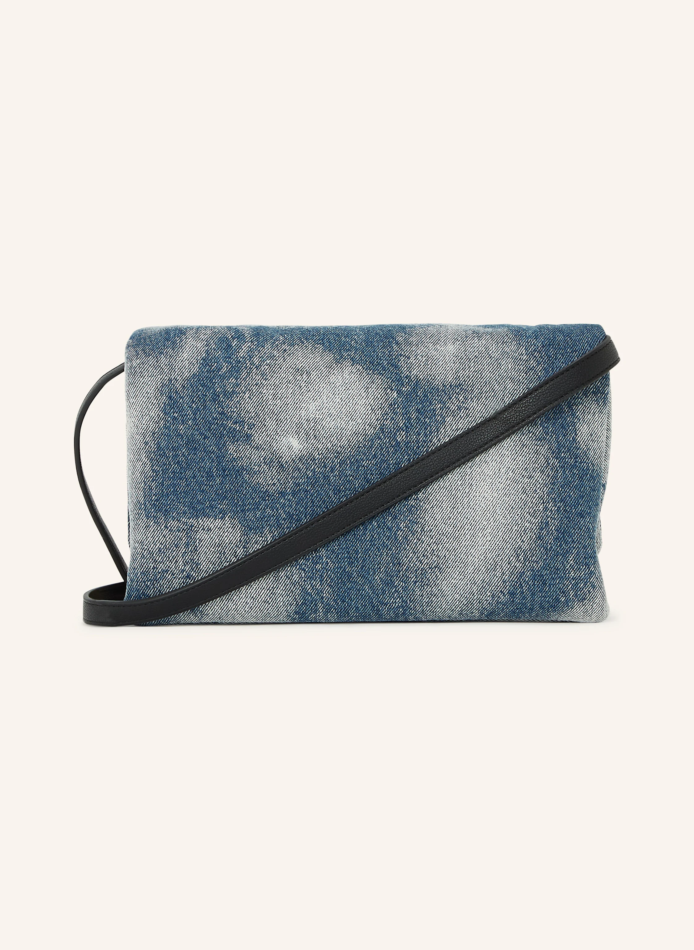 KARL LAGERFELD JEANS BLEACHED DENIM CROSSBODY BAG