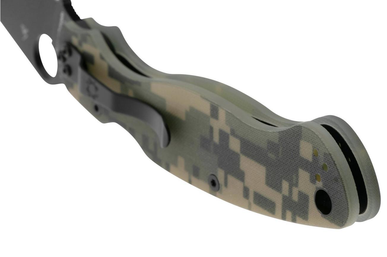 Spyderco Military 2 Black C36GPCMOBK2 Camo G10, zakmes