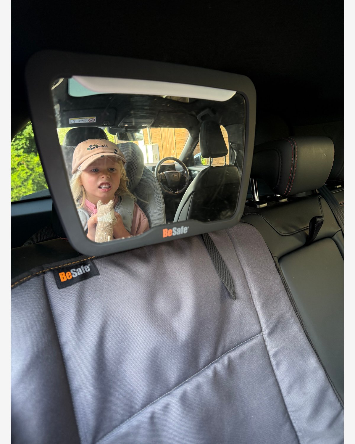 BeSafe Bilspeil Baby Mirror XL ² – m/ Fjernkontrollstyrt LED lys