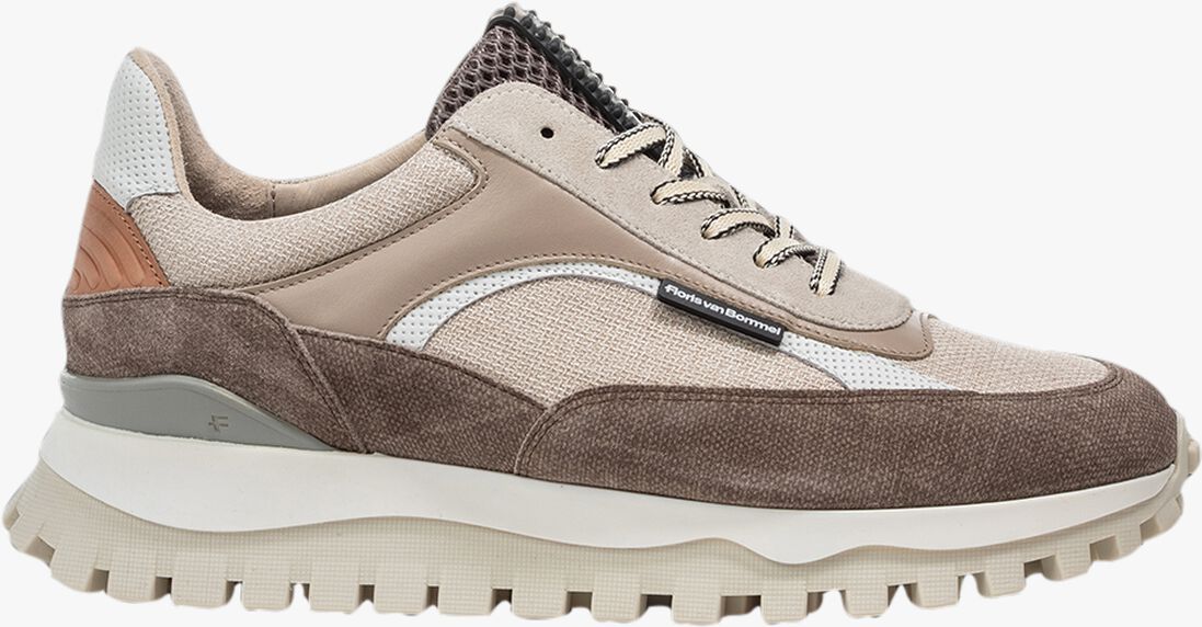 beige floris van bommel lage sneakers sfm-10156 de grommer