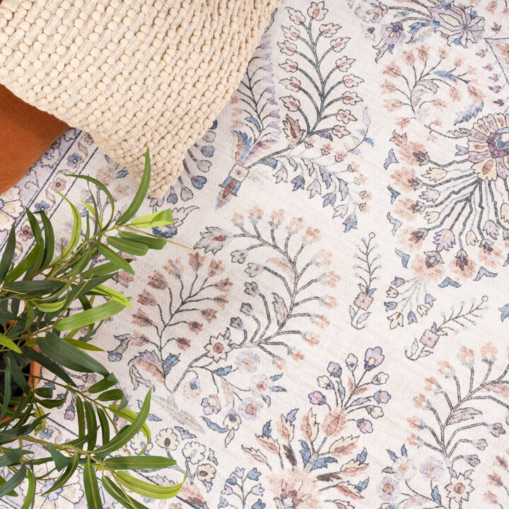Vintage buitenkleed - Santo Flora Wit