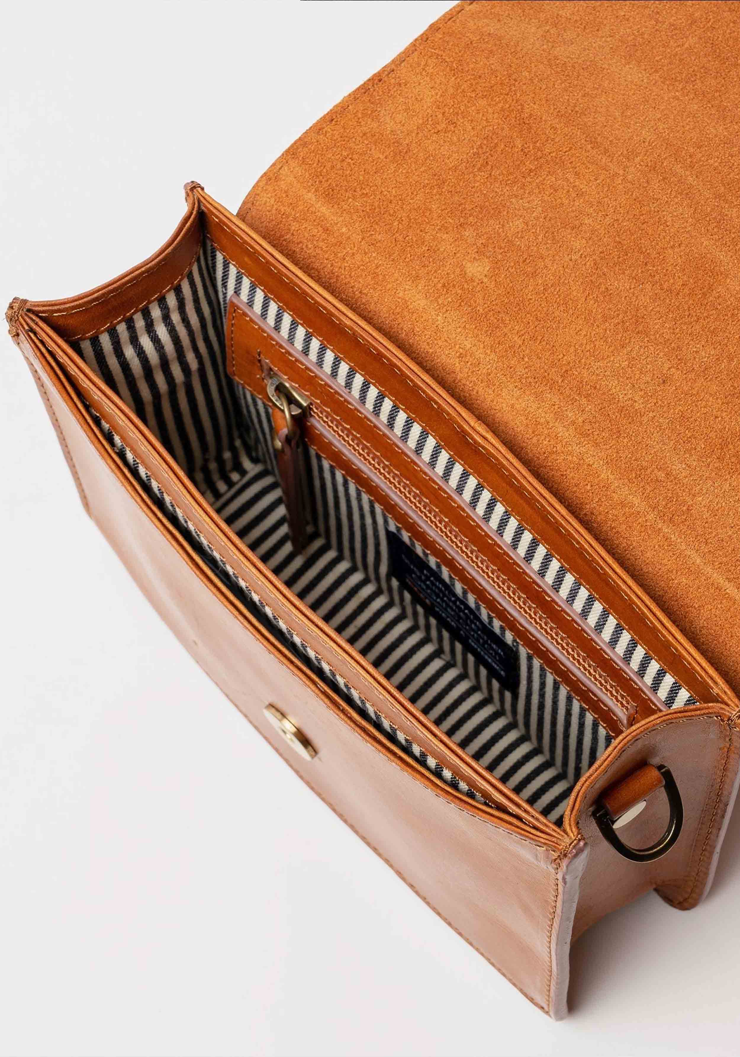 O My Bag Handtasche Audrey Mini Classic Leather Cognac