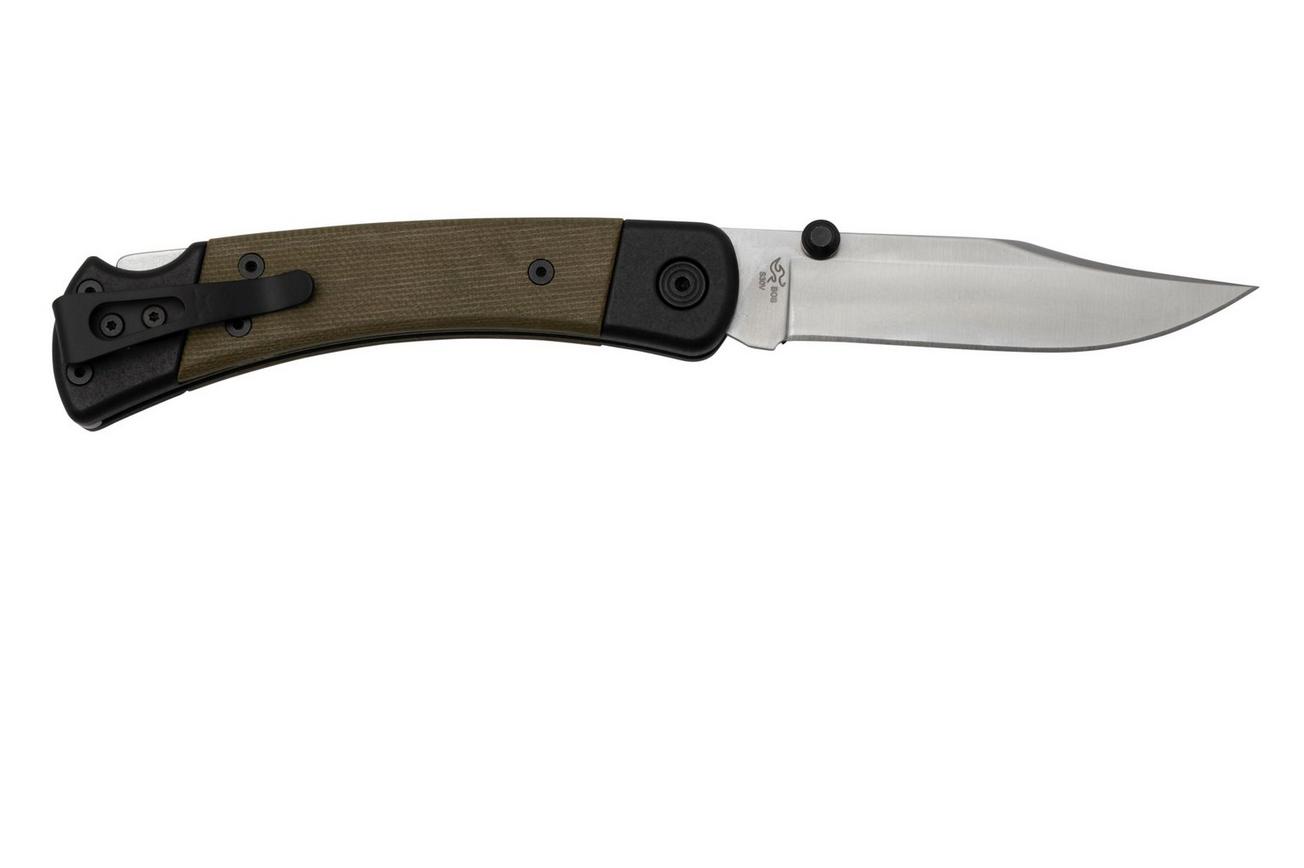 Buck 110 Hunter Sport Pro 0110GRS5 Satin BOS S30V, Green Micarta, zakmes