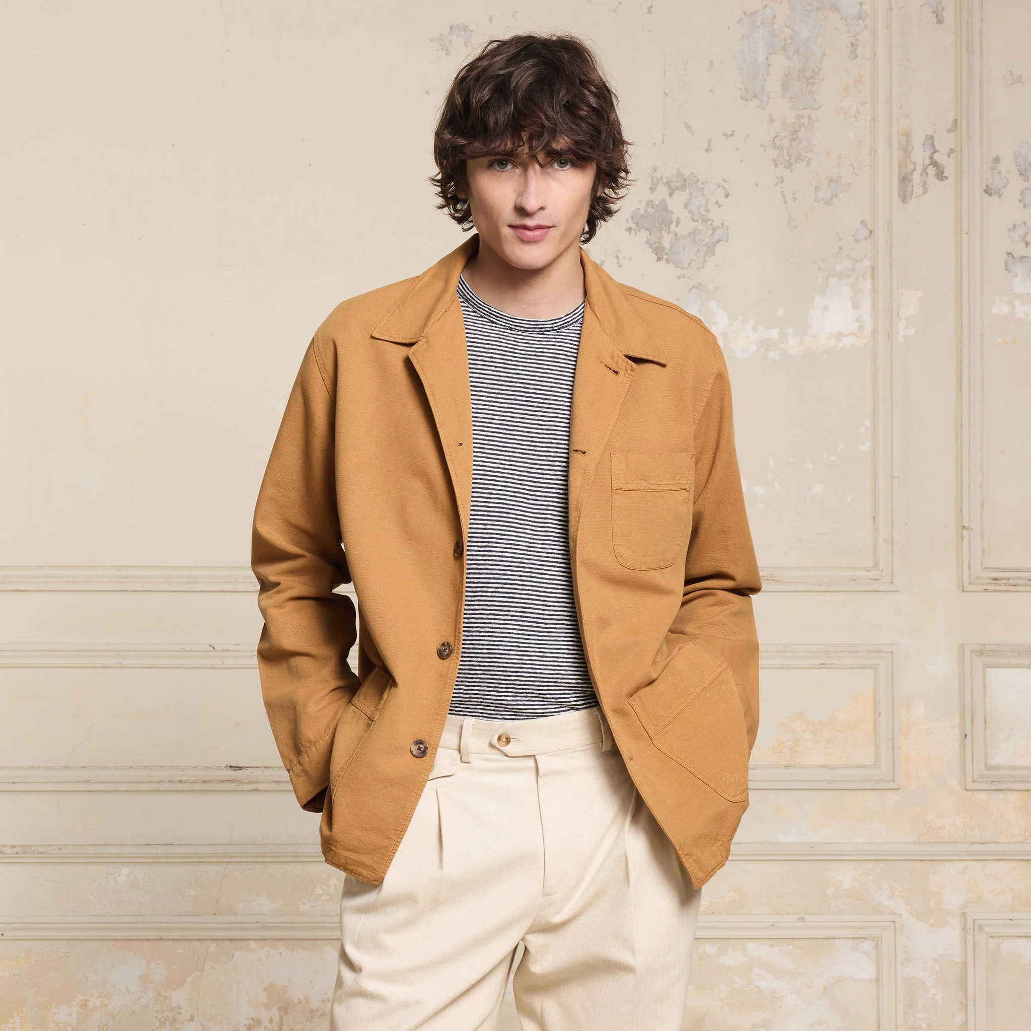 Ocher work jacket