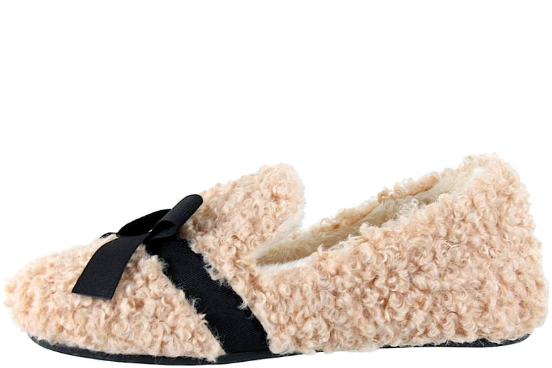 COPENHAGEN SHOES MY FAIR LADY HJEMMESKO I BEIGE TEKSTIL