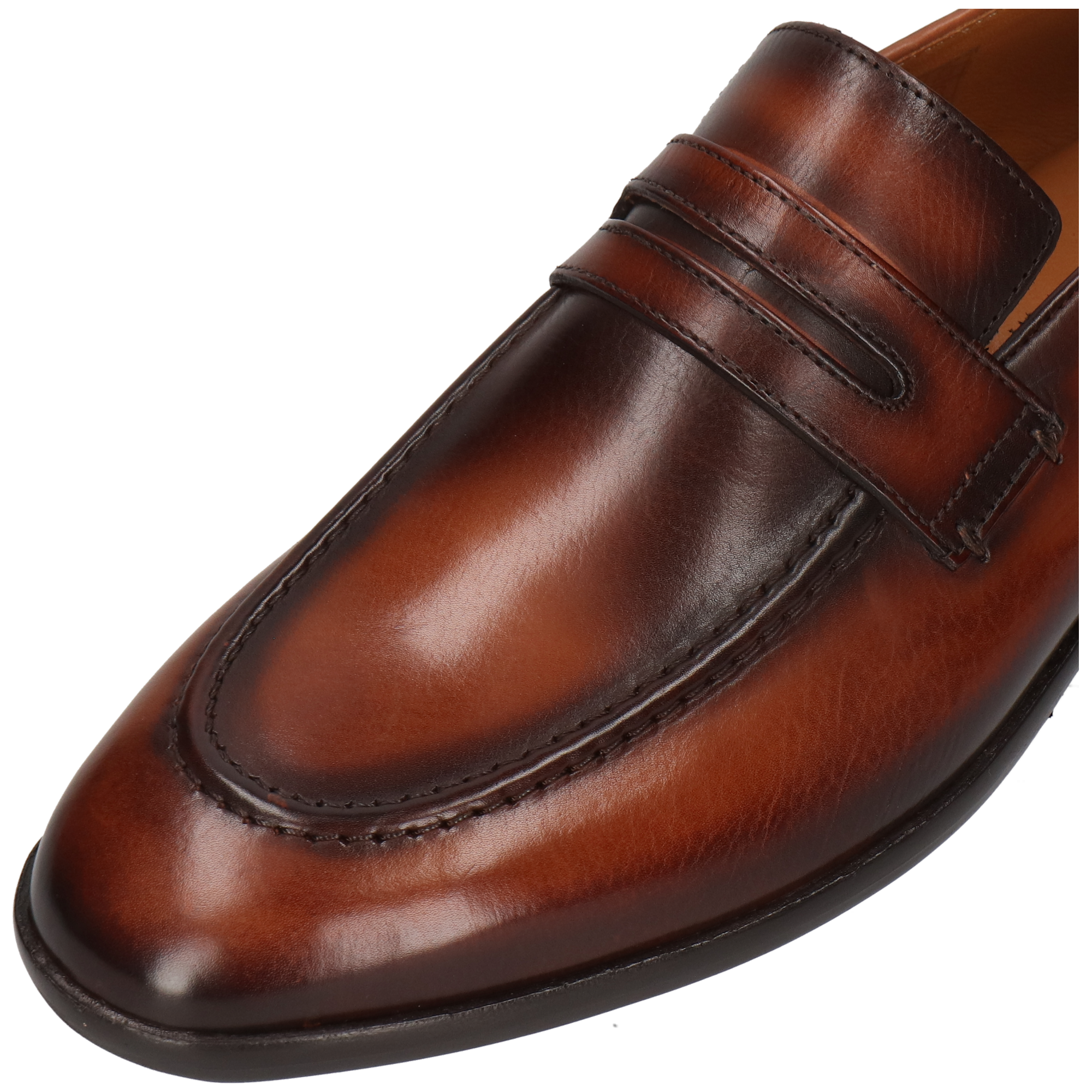 SANTO 4 - Mocassins en cuir | Marron