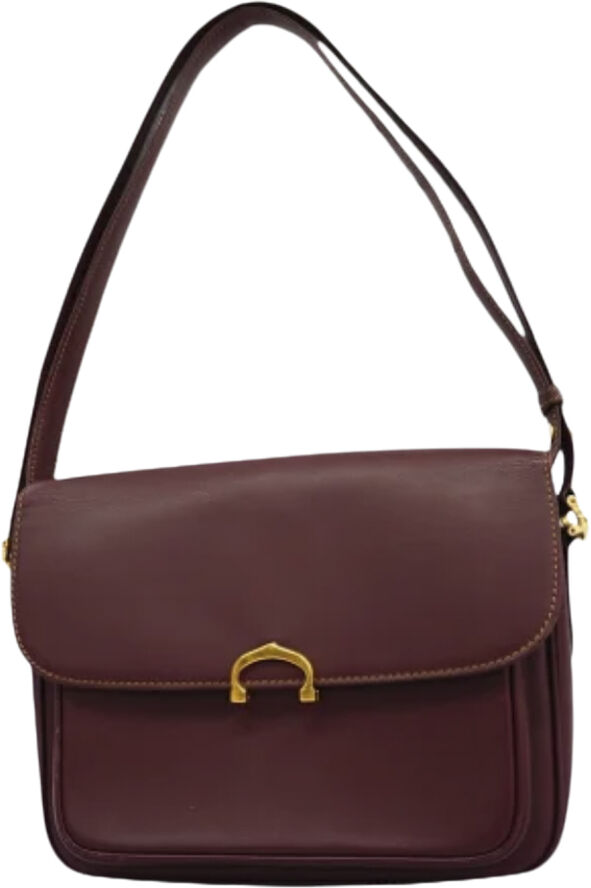 Cartier Vintage Cartier Shoulder Bag Burgundy