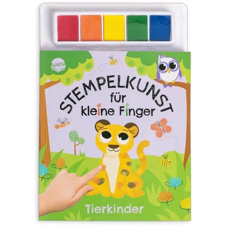 Arena Stempelkunst für kleine Finger. Tierkinder