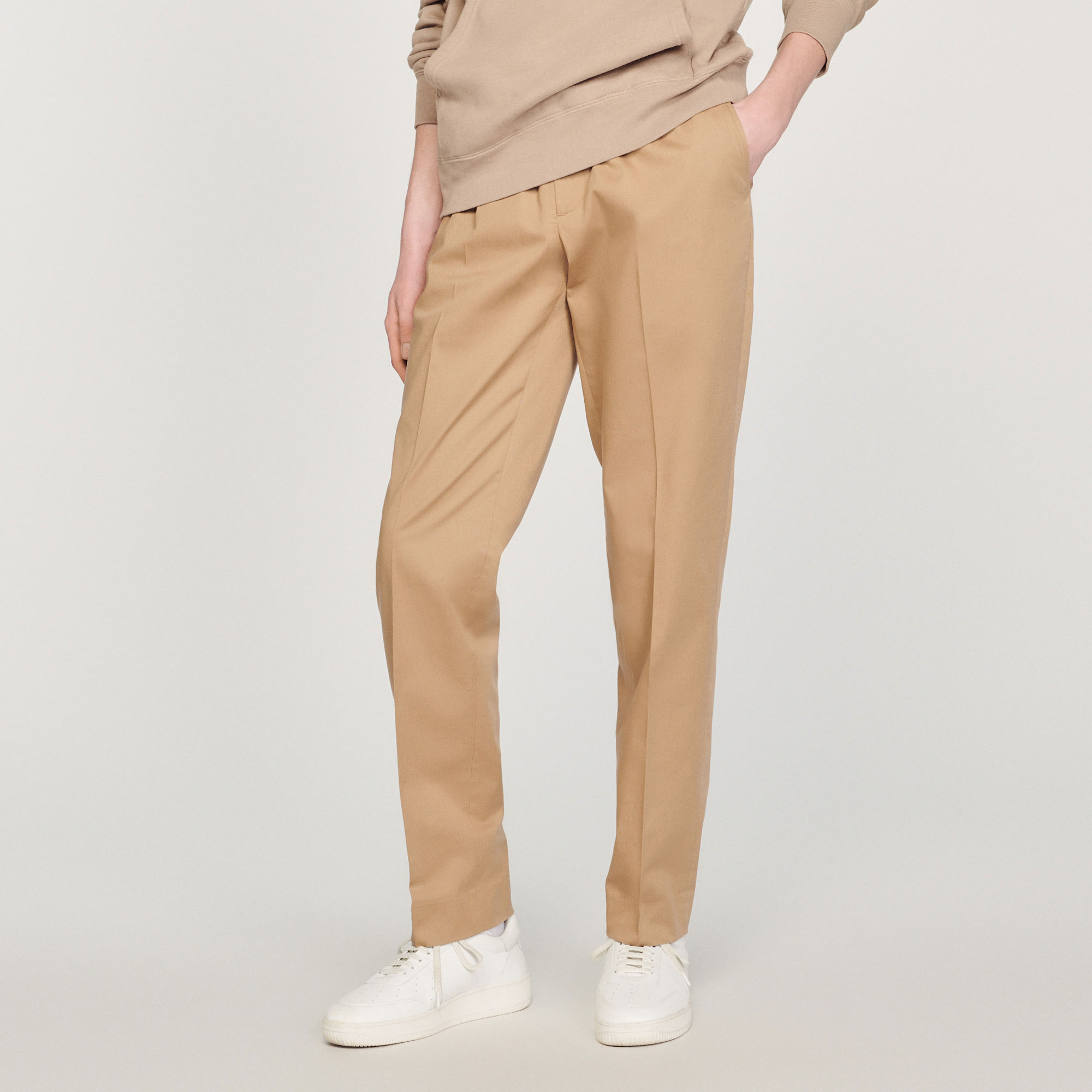 Pantalon droit elastique