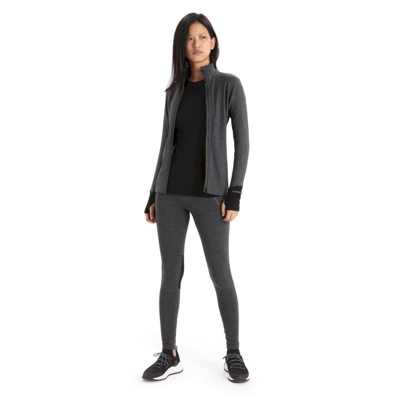 Descender LS Zip - Polaire en laine mérinos femme