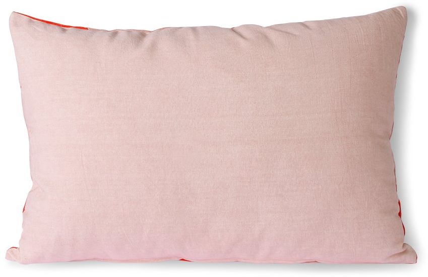 HKLIVING   Striped Velvet Koraal Sierkussen