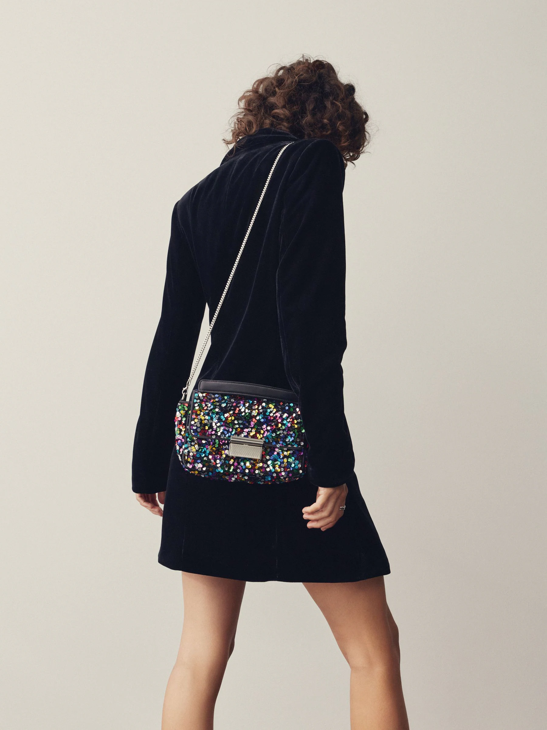 Regenboog - Sequin Detail Top Handle Bag