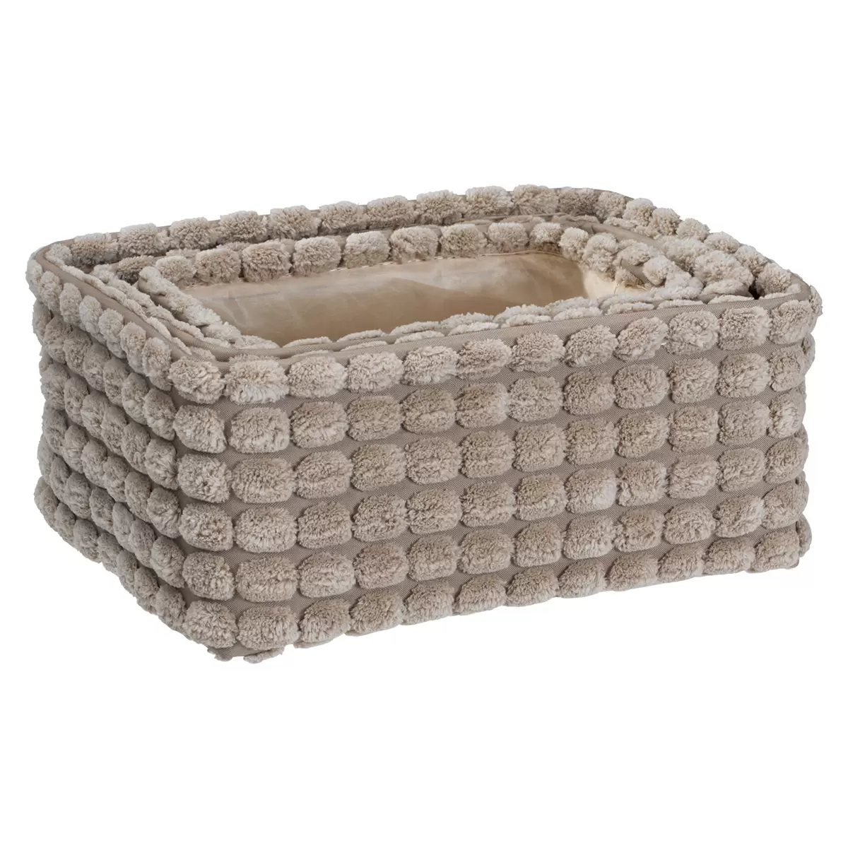 Korb Set Kobi beige,dunkelbraun,weiss