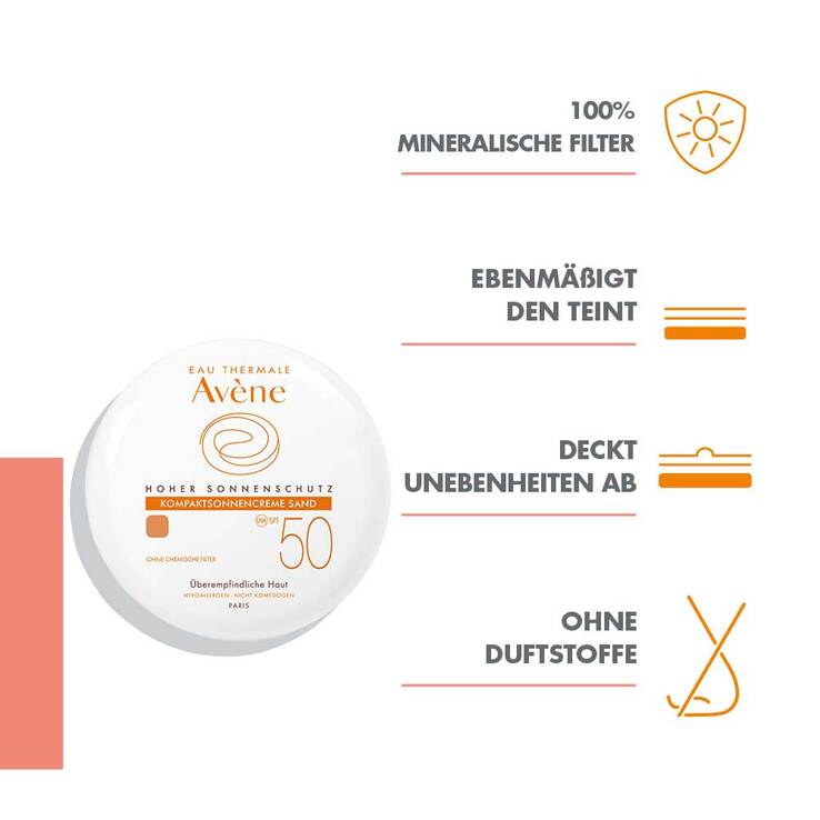 Avene Kompaktsonnencreme sand SPF 50, 10 g