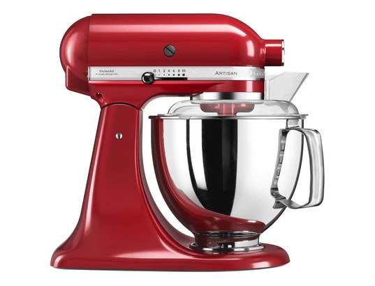 KITCHENAID - Robot culinaire Artisan 4,8L 5KSM175 Rouge + Tranchoir/Râpe OFFERT