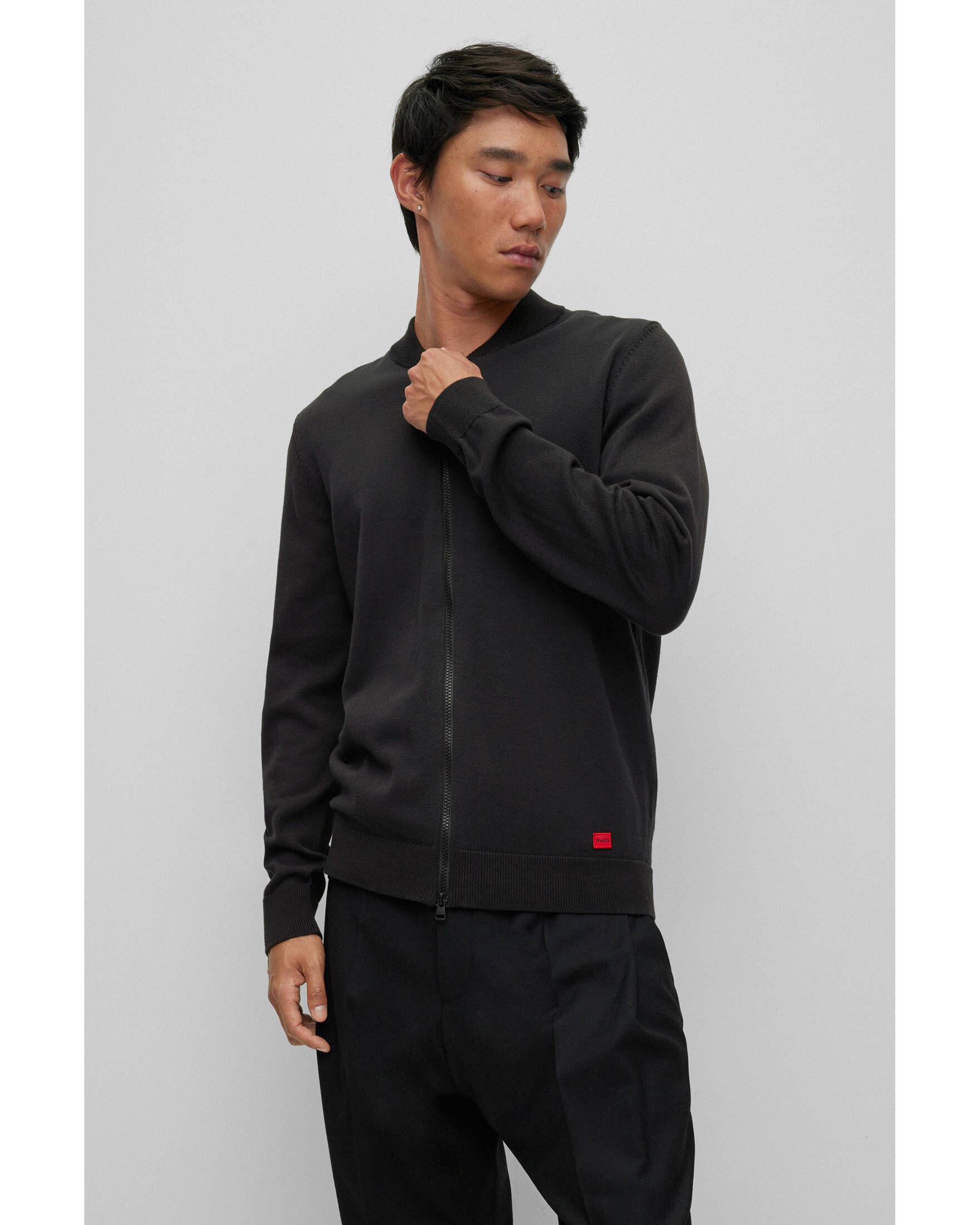 HUGO| Herren Strickjacke SAN-JAQUE-C