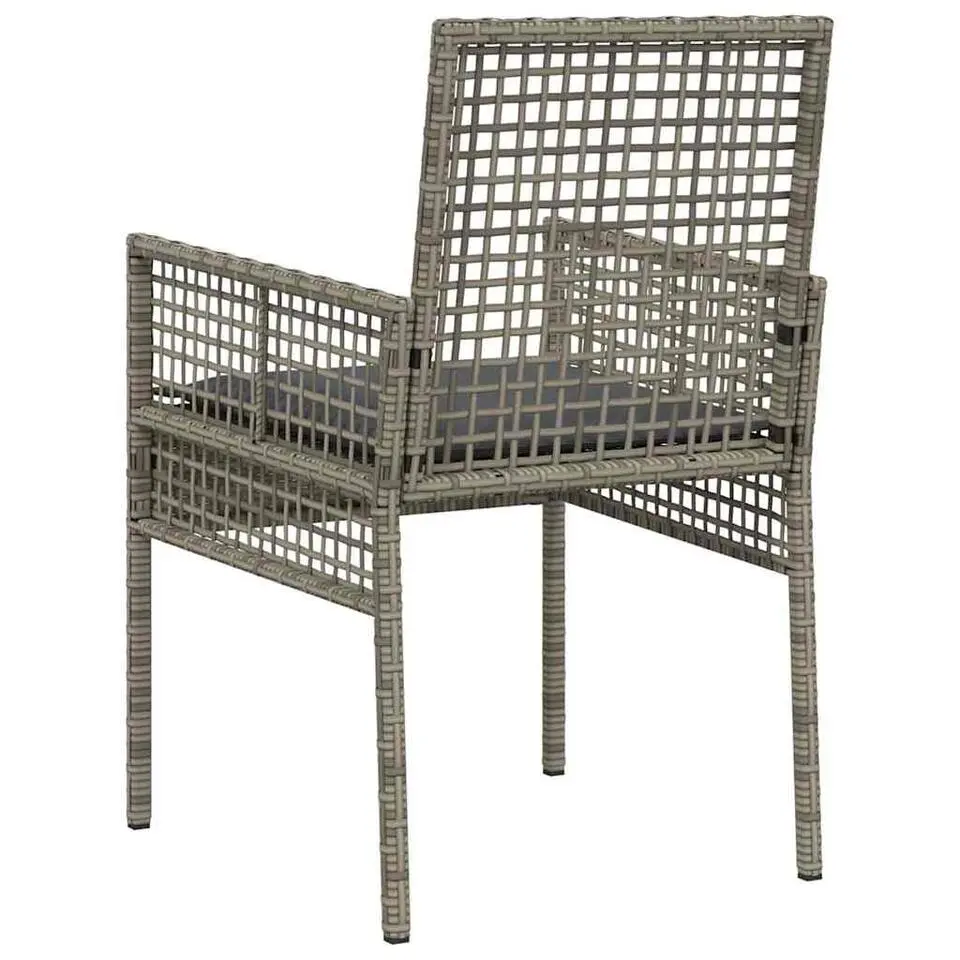 vidaXL - Tuinstoel - Grijs - Poly rattan - 53 x 60 x 85cm