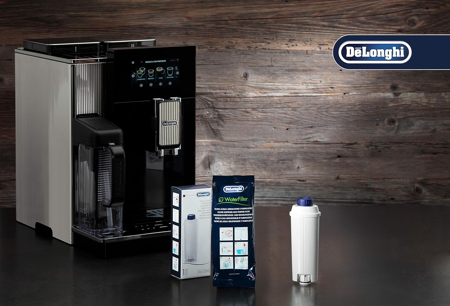 De'Longhi Dinamica Machine a Café Grain ECAM350.15.B, Machine Expresso et Cappucino, Noir