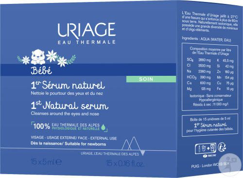 Uriage Bébé 1er Sérum Naturel Nez Et Yeux Unidoses 15x5ml