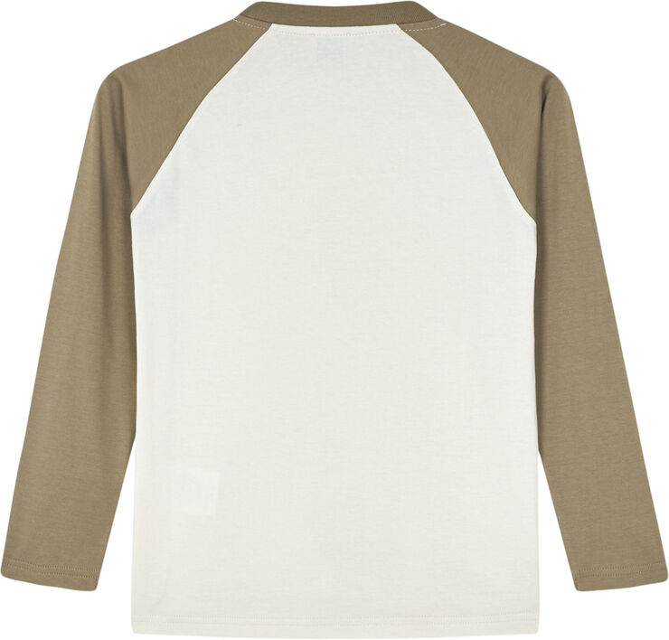 Mads Nørgaard - Copenhagen Single Thorlino L/S Raglan Tee Hvid grå