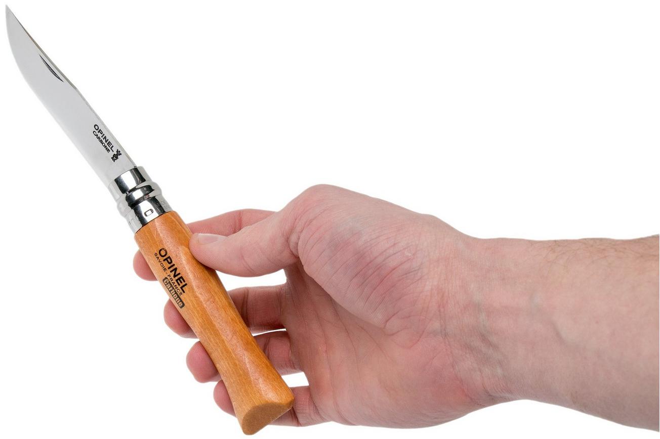 Opinel zakmes No. 09, koolstofstaal, lemmetlengte 9 cm