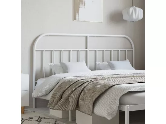 Tête de lit métal blanc 160 cm